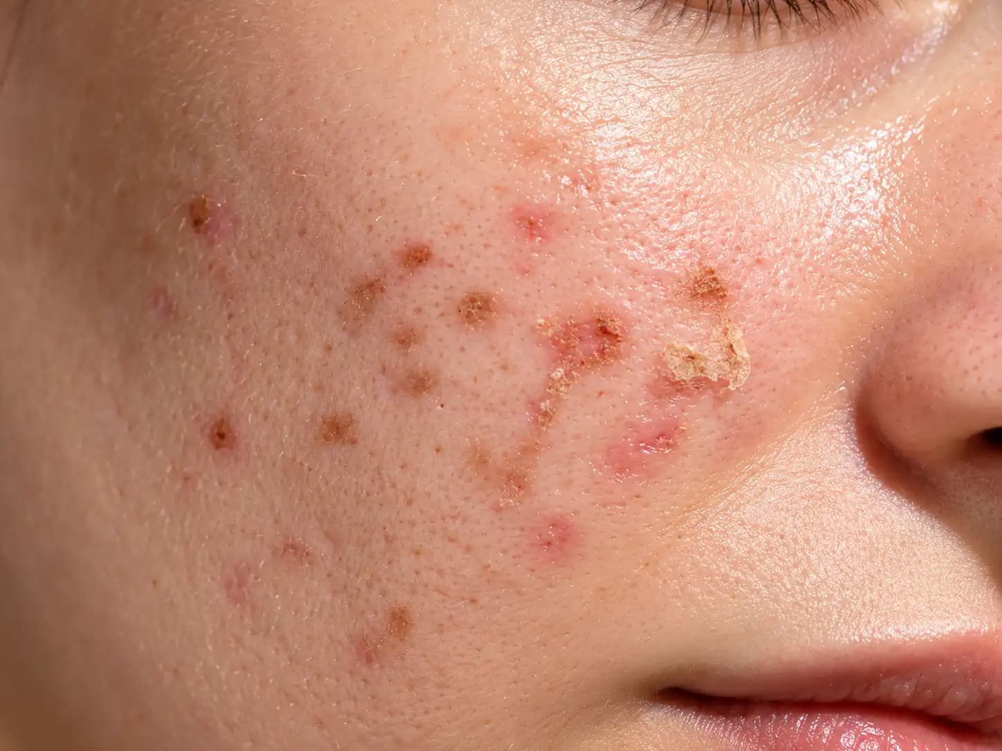 What symptoms appear when the skin barrier weakens?
